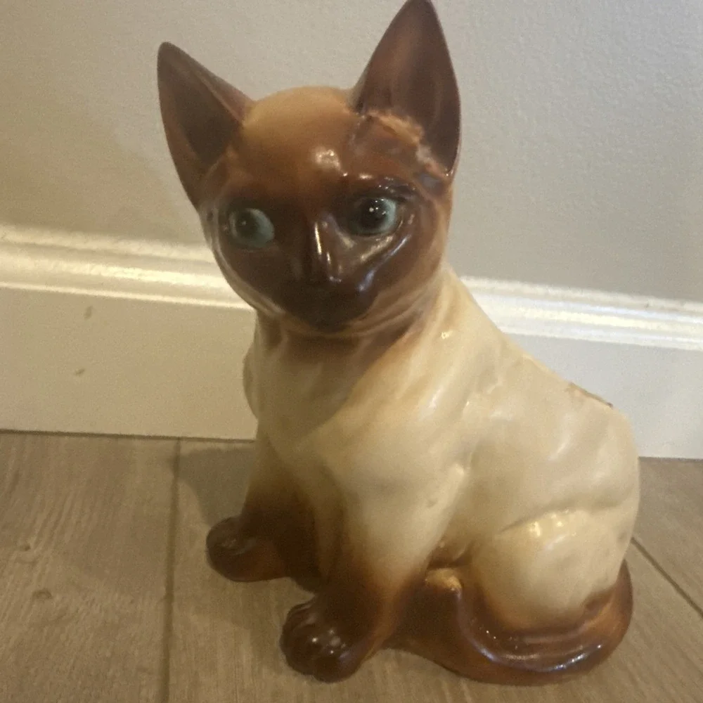 Vintage Napco Siamese Cat Kitten Planter Mid Century C7116 Japan‎